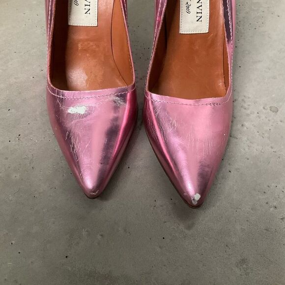 Lanvin Metallic Heels - Picture 4 of 10